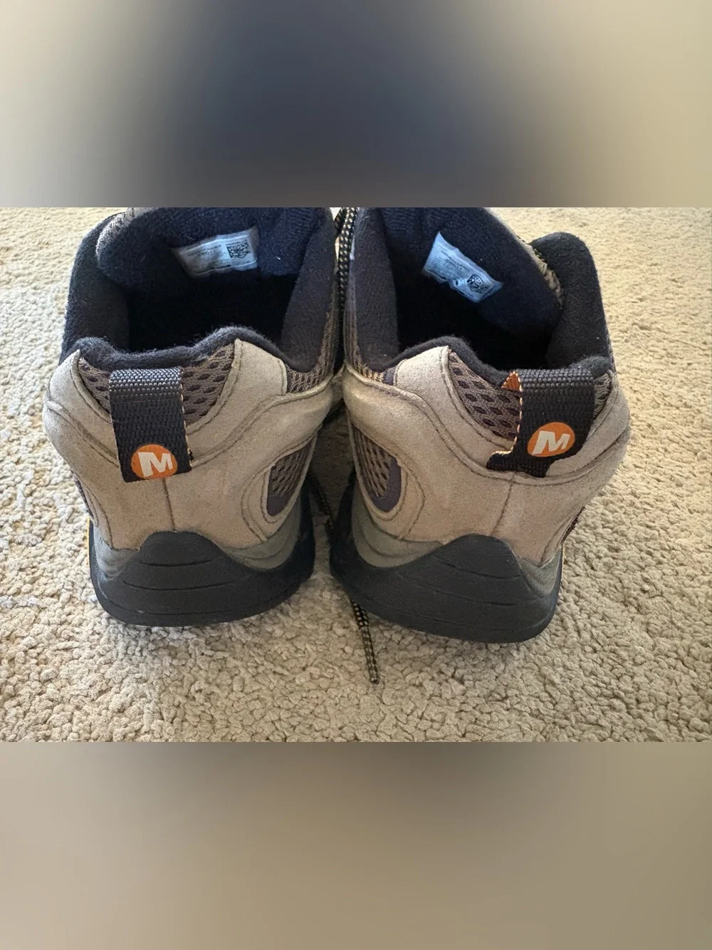 Merrell Moab 2 Men's Hiking Trail Shoes in Tan Size 9
